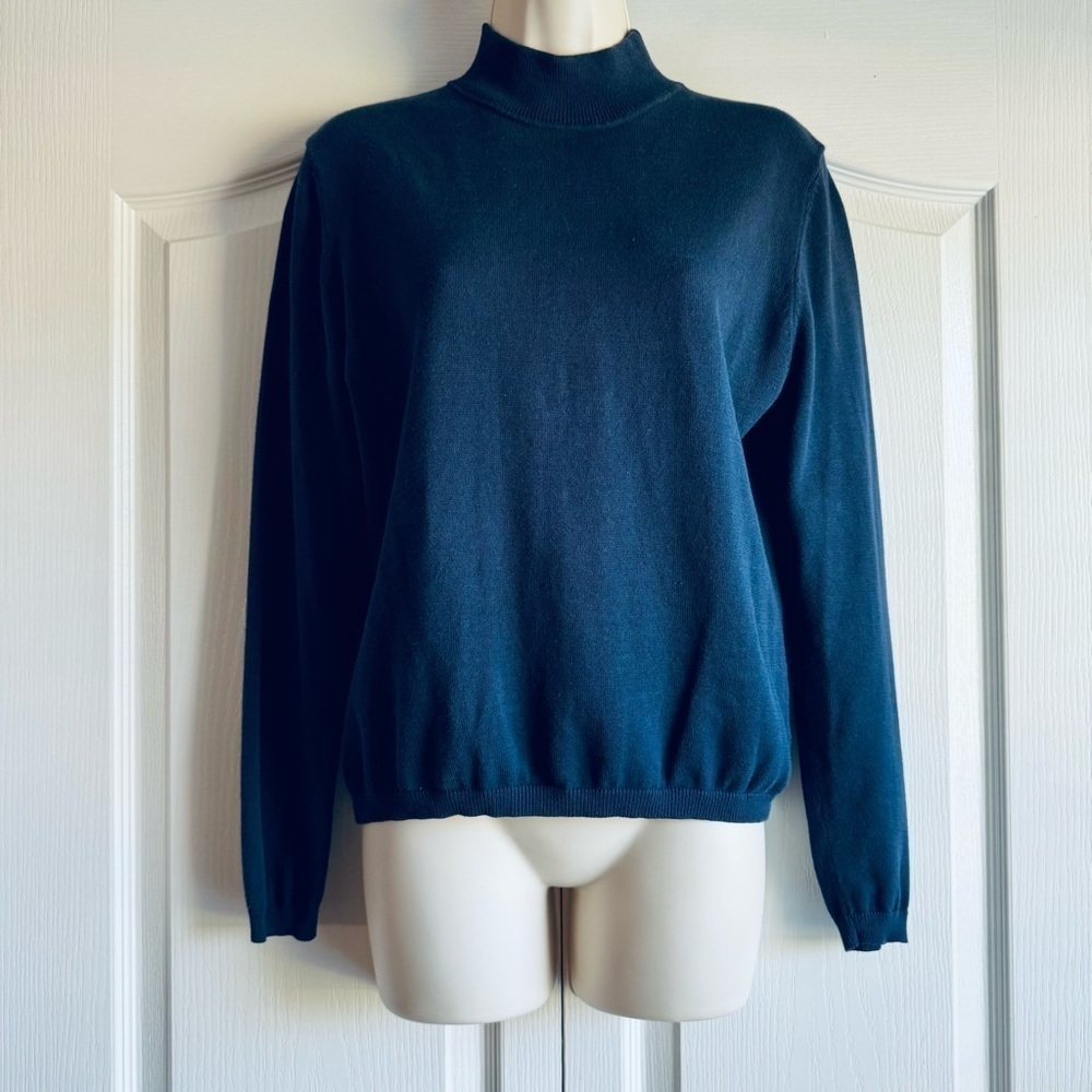 Pendleton Mock Neck Rib Knit Sweater - Picture 2 of 7
